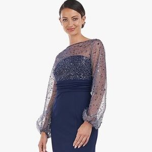 JS Collection Logan Evening Gown Navy Size 10